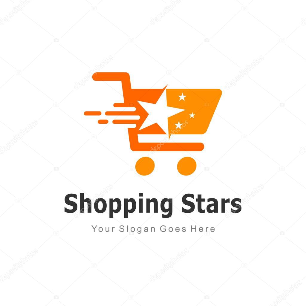 Online shopping template logo