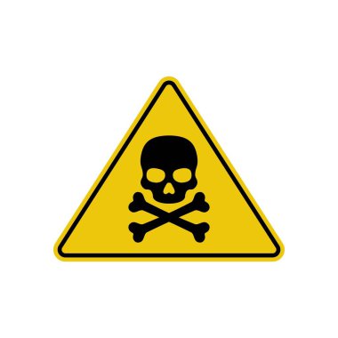 Tehlike uyarısı simgesi. Tehlike sembolü. düz dizayn. vektör illüstrasyonu