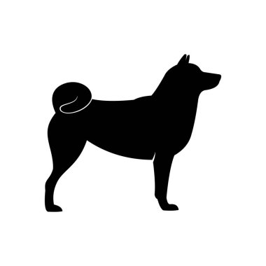 dog icon. flat illustration of dogs vector icons isolated on white background