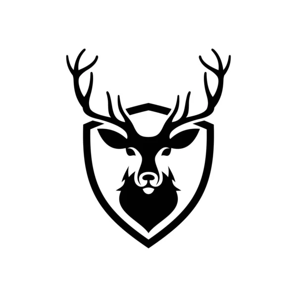 Vector Illustration Deer Head — Stock Vector