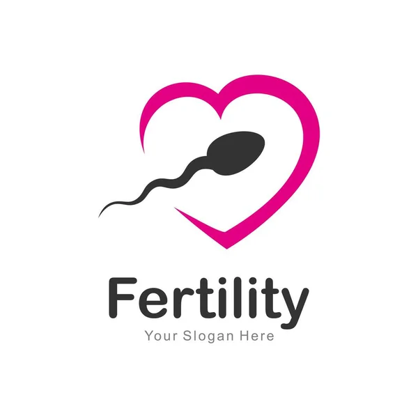 Fertilidad Logotipo Diseño Vector Plantilla — Archivo Imágenes Vectoriales