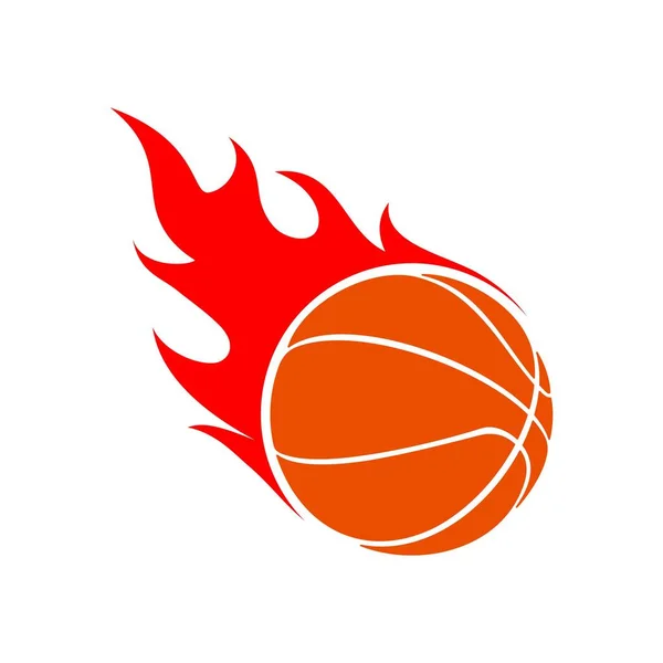 Basket Boll Logotyp Mall Vektor Illustration Design — Stock vektor