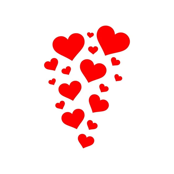 Día San Valentín Corazón Amor San Valentín Día Fiesta Boda — Archivo Imágenes Vectoriales