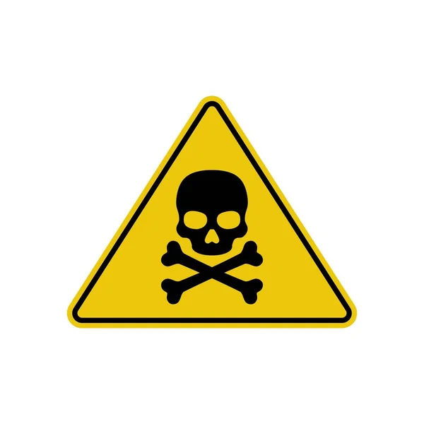 Gefahrzeichen Symbol Gefahrensymbol Flache Bauweise Vektorillustration — Stockvektor