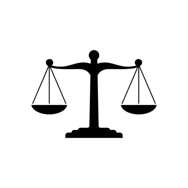 Hukuk Adalet Kavramı Vektör Ikonu Düz Çizim Zole Kişi — Stok Vektör
