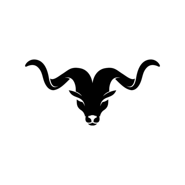 Απεικόνιση Φορέα Λογότυπο Κεφαλή Ταύρου — Διανυσματικό Αρχείο