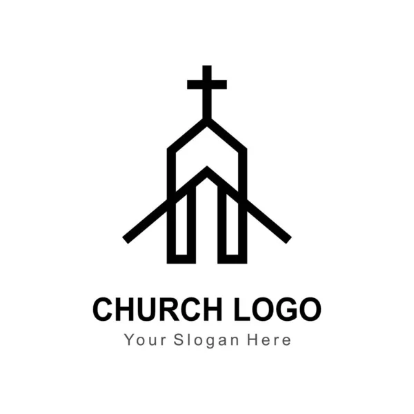 Векторный Шаблон Логотипа Церкви — стоковый вектор