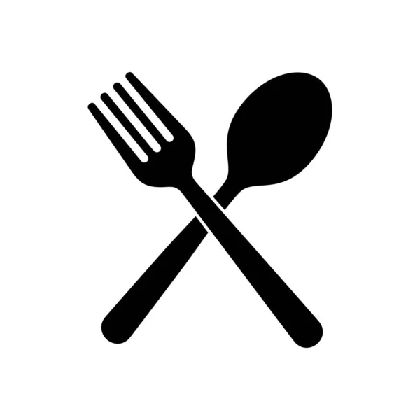 stock vector spoon and fork icon vector illustration graphic design