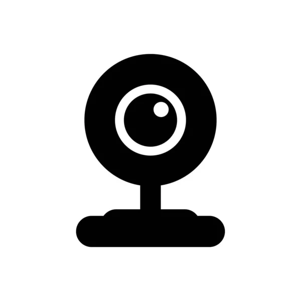 Ícone Cor Glifo Vetorial Webcam —  Vetores de Stock
