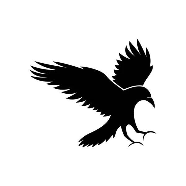 Águila Pájaro Logotipo Vector Plantilla — Vector de stock