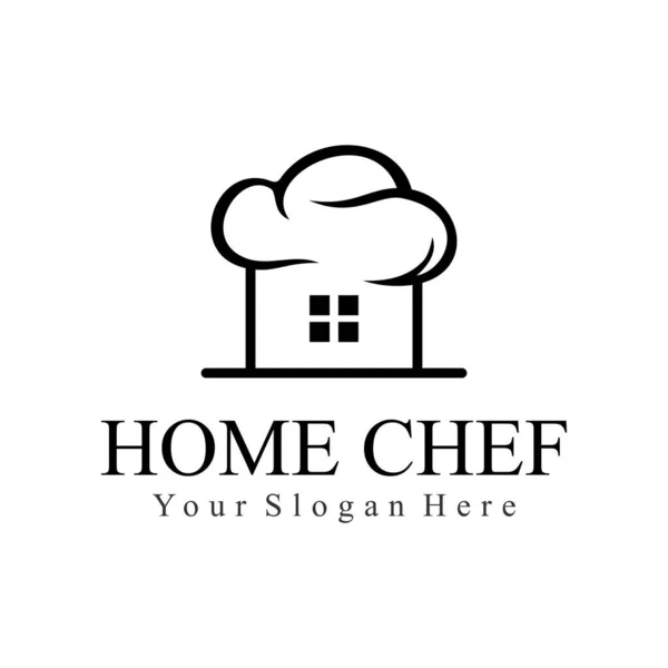 Logo Tasarım Şablonu Mutfak Yemek Kafe Fırın Mutfak Vektör Illüstrasyonu — Stok Vektör