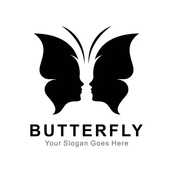 Logo Vektoru Motýla — Stockový vektor