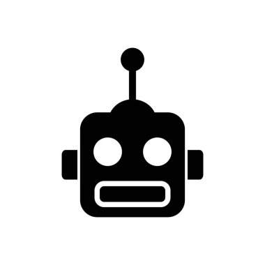 robot ikon vektör illüstrasyonu