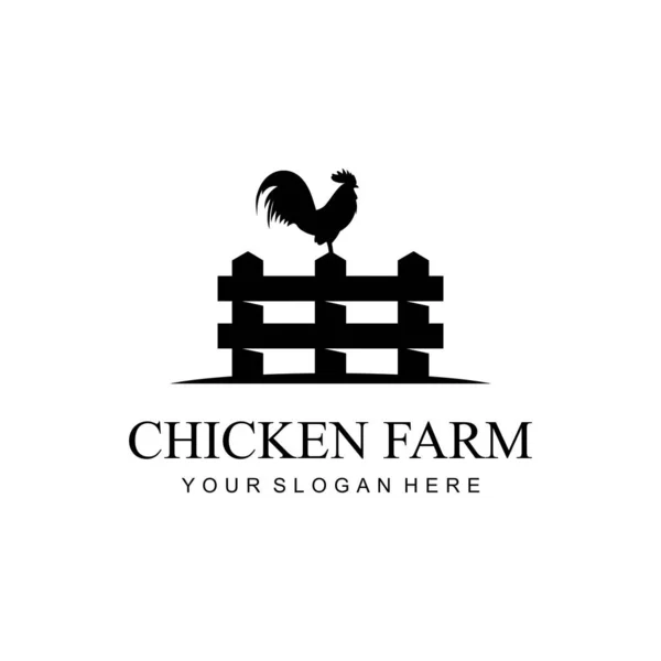 Çiftlik Logosu Tasarım Vektör Şablonu — Stok Vektör