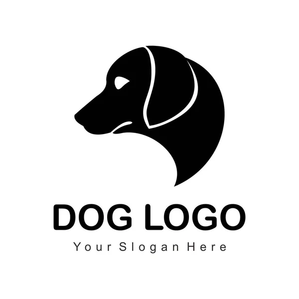 Векторный Шаблон Логотипа Собаки — стоковый вектор