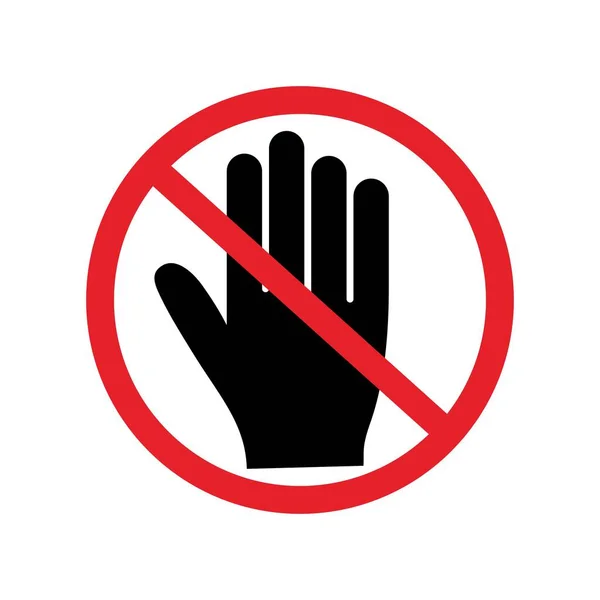 Icona Stop Sign Illustrazione Vettoriale — Vettoriale Stock