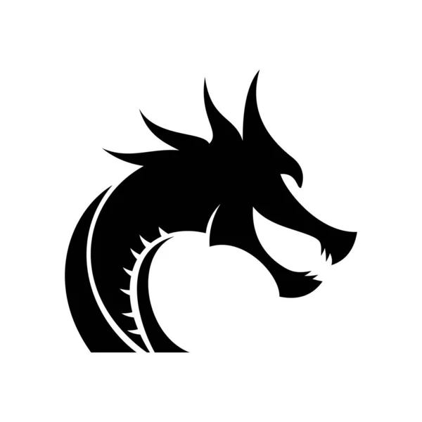 Modelo Vetor Projeto Logotipo Dragão — Vetor de Stock