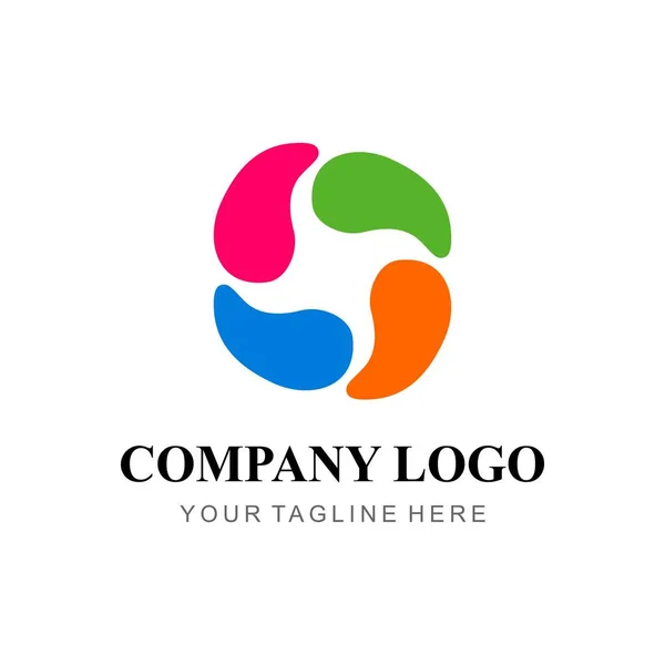 Modello Design Del Logo Astratto Illustrazione Vettoriale — Vettoriale Stock