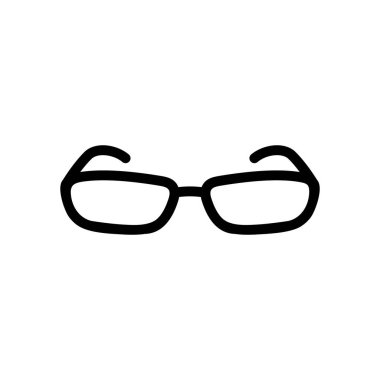 gözlük ikonu vektör illüstrasyonu