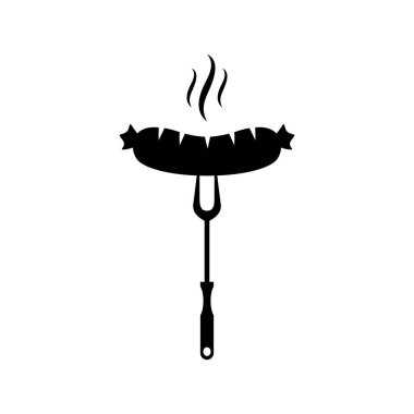 Izgara ikonu. vektör illüstrasyonu