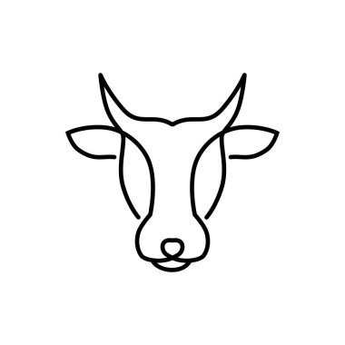 inek simgesi vektör illüstrasyonu