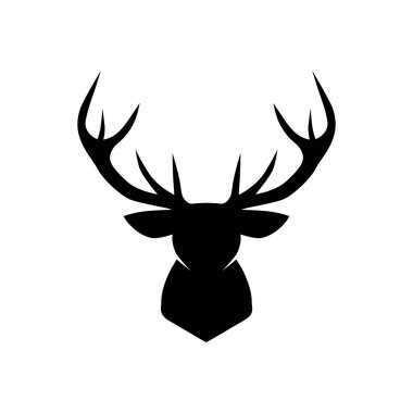 deer head silhouette icon vector illustration design