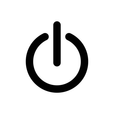 güç simgesi vektör illüstrasyonu