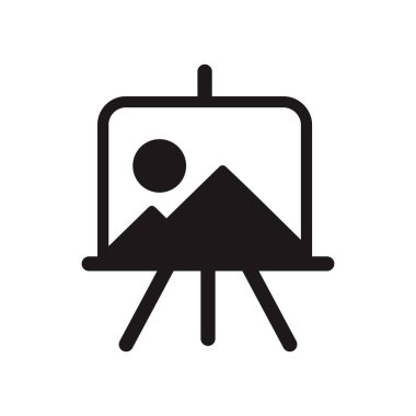 Boyama vektörü simgesinin vektör illüstrasyonu