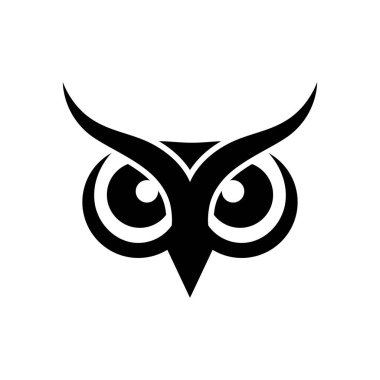 Baykuş simgesi vektör illüstrasyonu