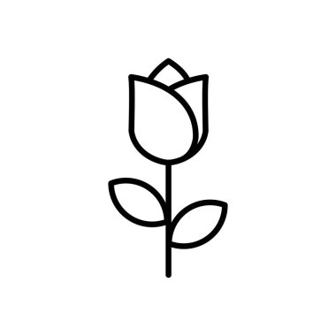 çiçek simgesi vektör illüstrasyonu