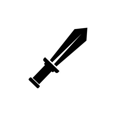 sword icon vector isolated on white background for your web and mobile app design, axe logo concept