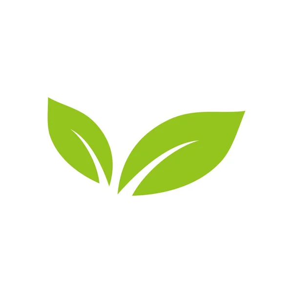 Zelený List Logo Šablony Vektorové Ikony Ilustrace Design — Stockový vektor
