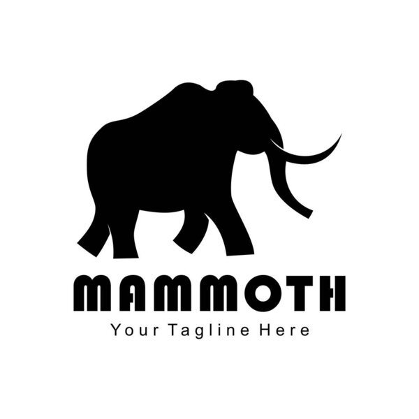 mammoth logo design vector template