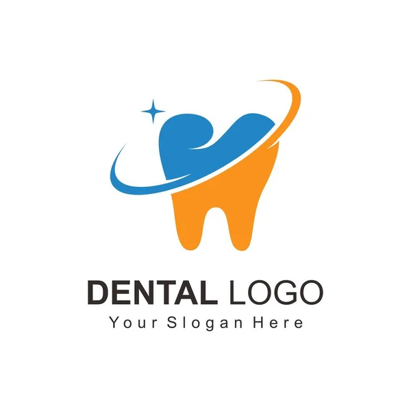 Modelo Logotipo Dental Design Ilustração Vetorial —  Vetores de Stock