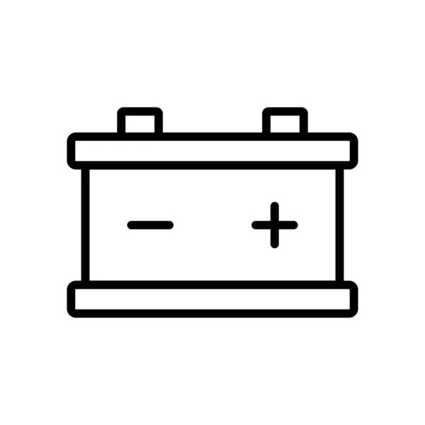 Ilustrace Vektoru Ikony Baterie — Stockový vektor