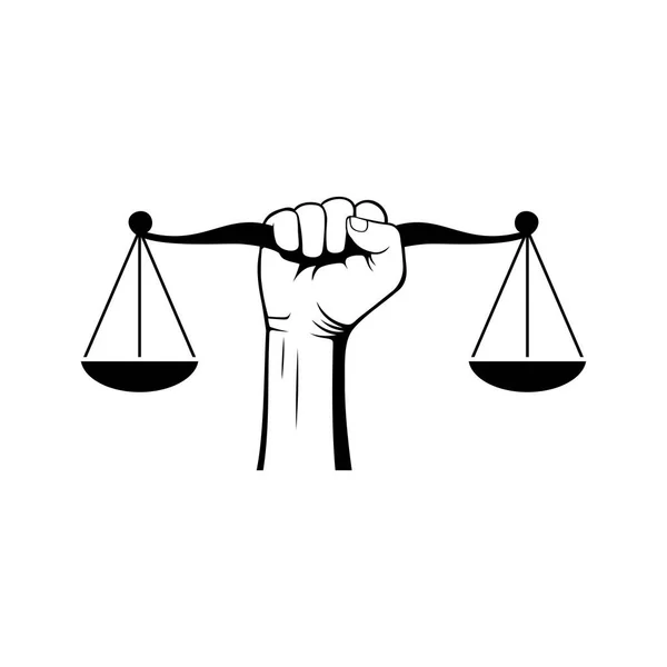 Droit Justice Concept Illustration Vectorielle — Image vectorielle