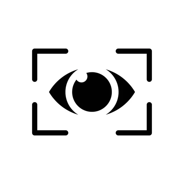 Oko Ikona Vektor Izolovaný Bílém Pozadí Logo Koncept Obličeje Znak — Stockový vektor