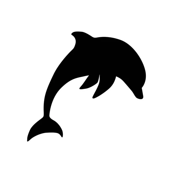 イルカのアイコンベクトルイラスト — ストックベクタ