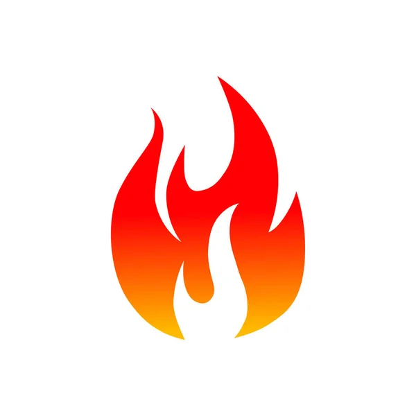 Tűzláng Vektor Illusztráció — Stock Vector