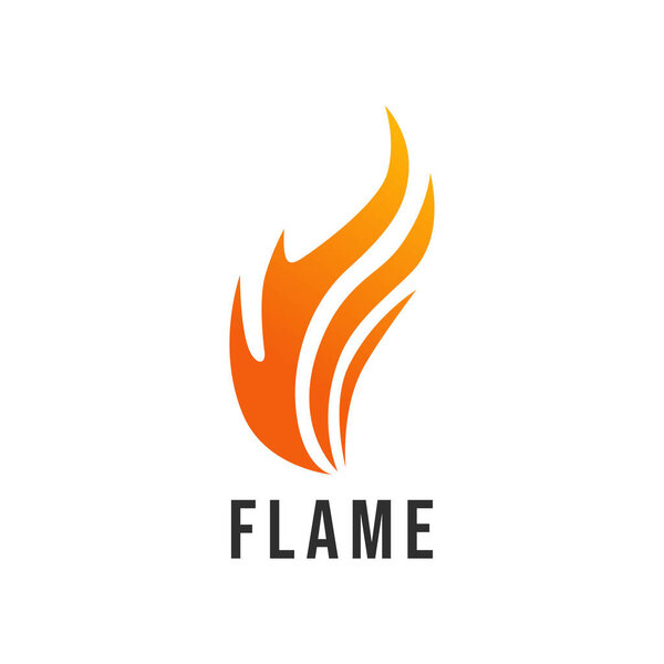 fire flame logo template vector icon illustration design