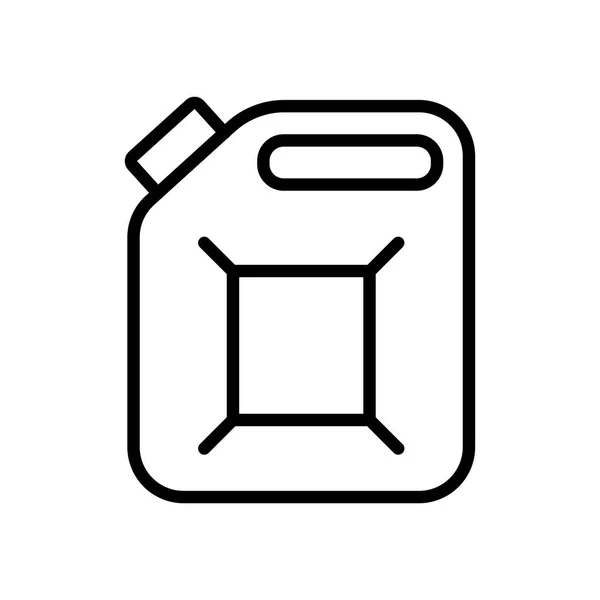 Benzin Symbol Einfache Illustration Von Gaskanister Vektor Symbolen Für Das — Stockvektor