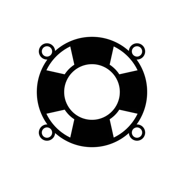 Lifebuoy Icon Vector Illustration — Stock Vector