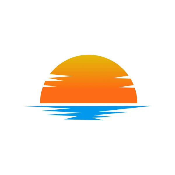 Sun Icon Logo Design Vector Template — Stock Vector