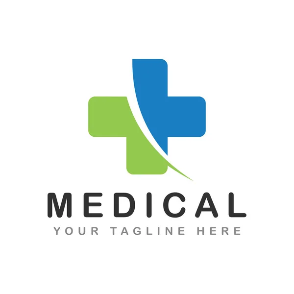 Дизайн Логотипу Лікарні Векторний Шаблон — стоковий вектор