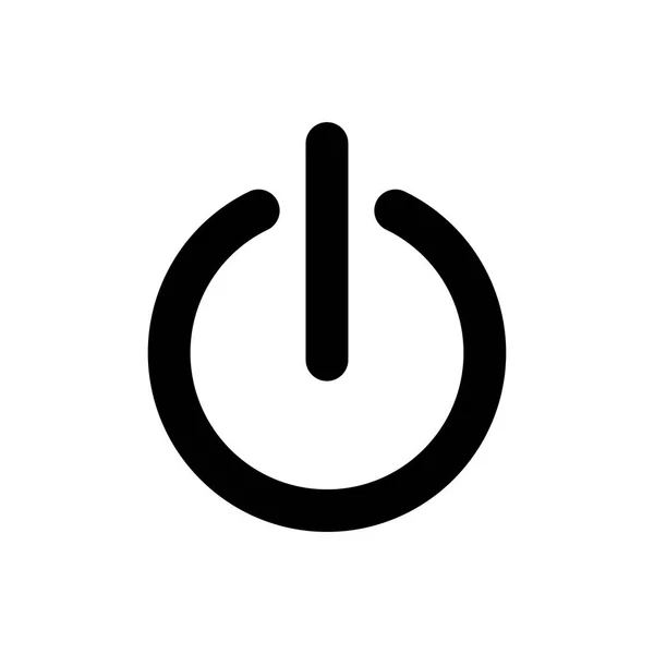 Power Icon Vektor Illusztráció — Stock Vector