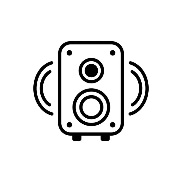 Lautsprecher Icon Vektor Isoliert Auf Weißem Hintergrund Logo Konzept Von — Stockvektor