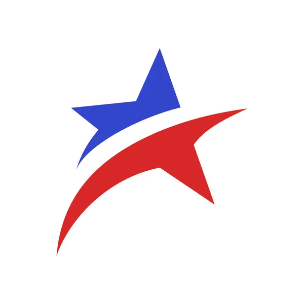 Modelo Vetor Design Logotipo Estrela —  Vetores de Stock