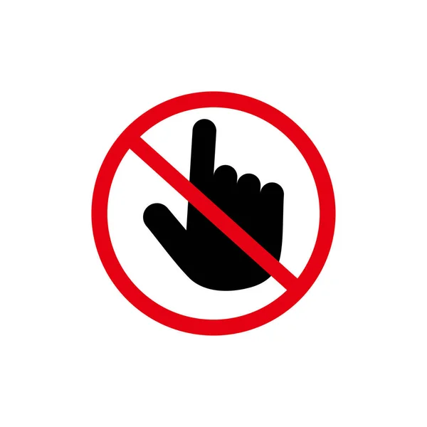 Žádná Ikona Stop Sign Žádný Symbol Kouření Styl Plochého Návrhu — Stockový vektor