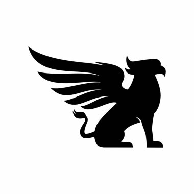 Griffin logo tasarım vektör şablonu