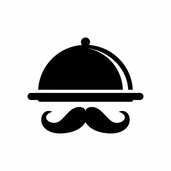 Икона Ресторанного Клоша Векторная Иллюстрация — стоковый вектор